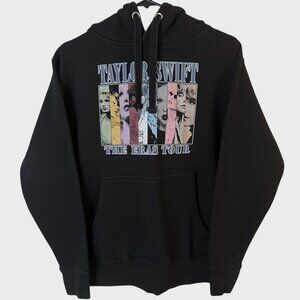 Taylor Swift The Eras Tour Concert Hoodie Sweatshirt Black Women's Size Small